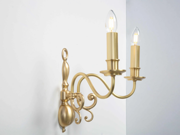 ROTTERDAM WALL LIGHT SMALL - Brass wall lamp by Patinas Lighting - view 3